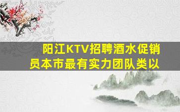阳江KTV招聘酒水促销员本市最有实力团队类以